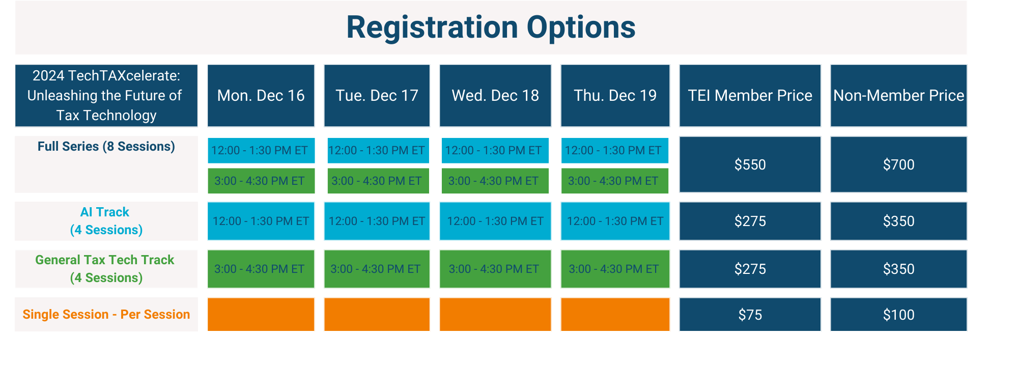 Webinar Pricing