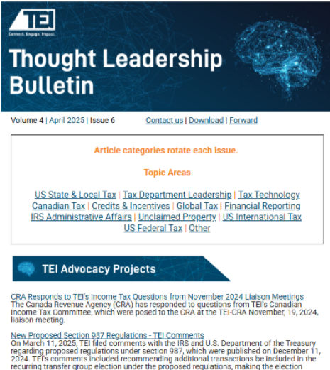 Thought Leadership Bulletin